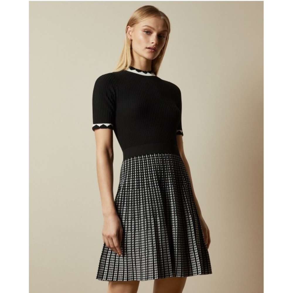 NWT Ted Baker Carmann Knit Skater Dress Size 1